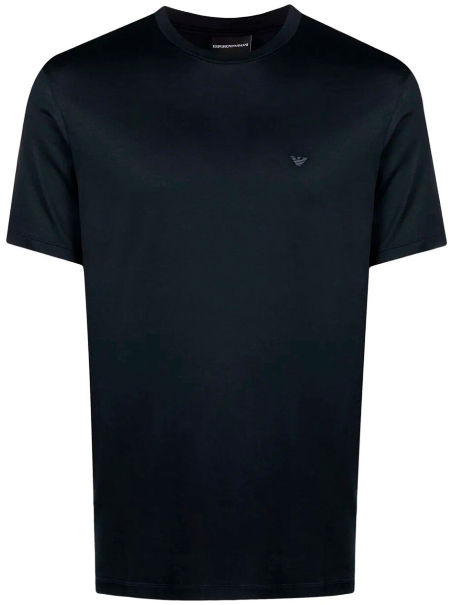 Imagem de: Camiseta Emporio Armani Preta com Emblema