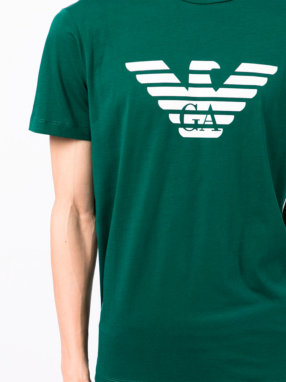 Imagem de: Camiseta Emporio Armani Verde com Estampa