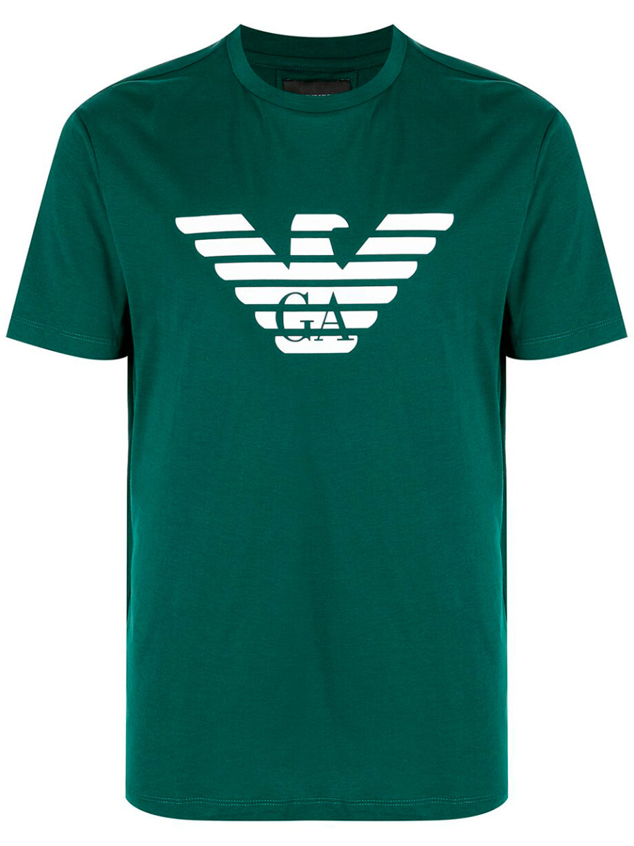 Imagem de: Camiseta Emporio Armani Verde com Estampa