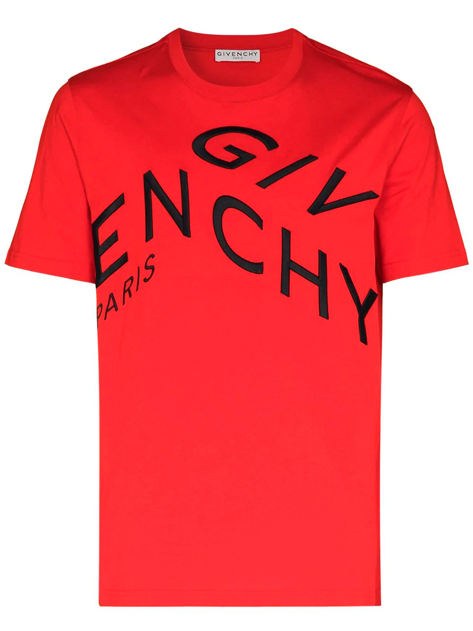 Imagem de: Camiseta Givenchy Vermelha com Bordado Abstrato