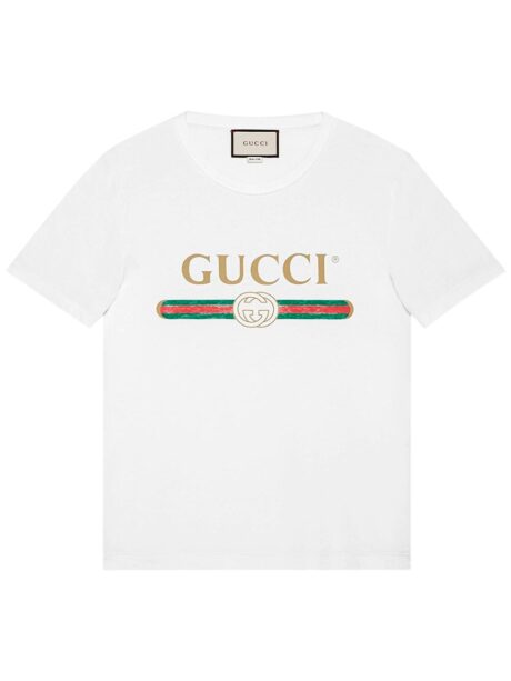 Imagem de: Camiseta Gucci Branca com Logo