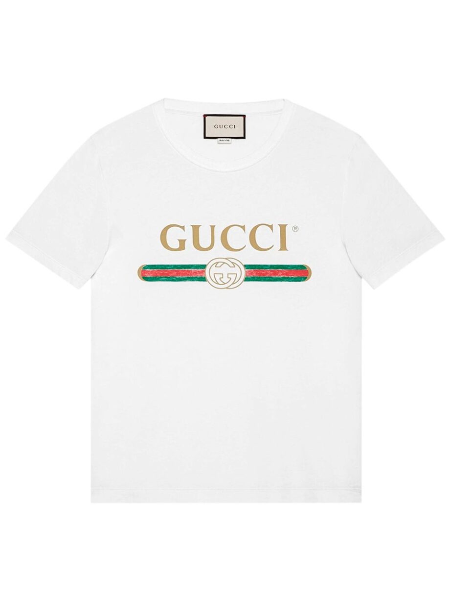 Imagem de: Camiseta Gucci Branca com Logo