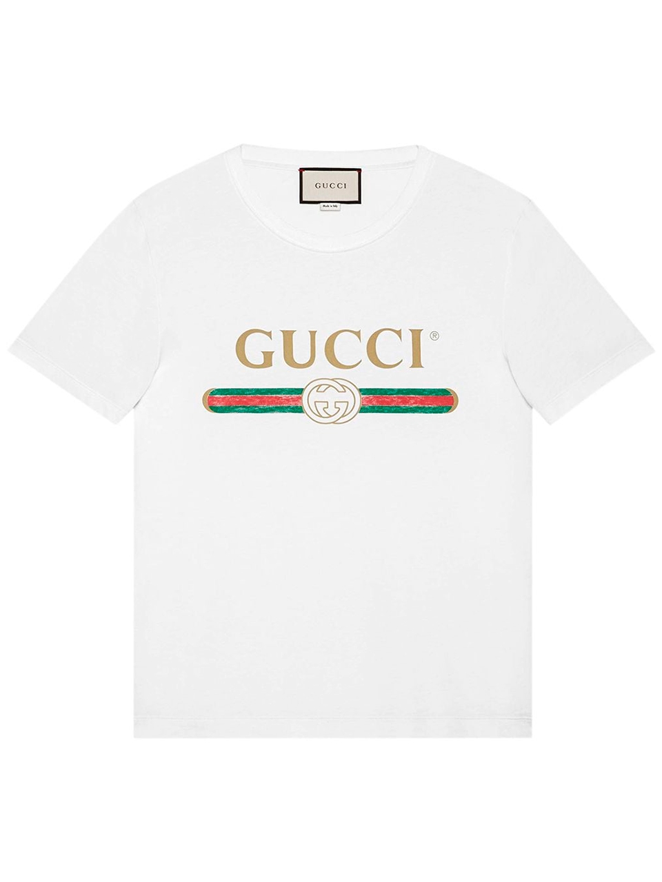 Imagem de: Camiseta Gucci Branca com Logo