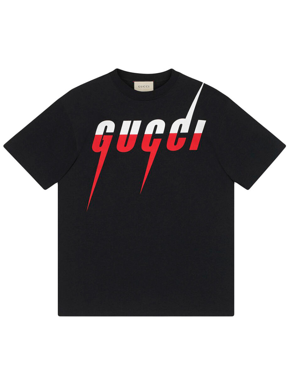 Imagem de: Camiseta Gucci Preta com Estampa Gucci Blade