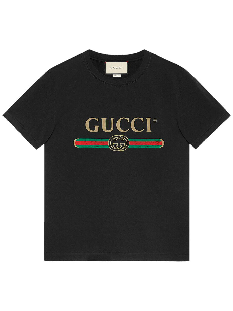 Imagem de: Camiseta Gucci Preta com Logo