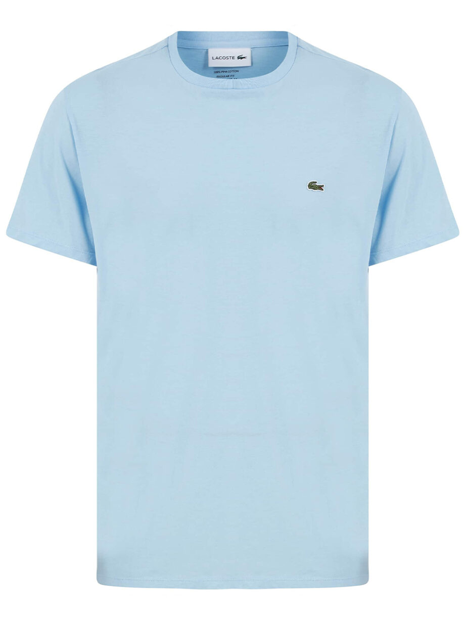 Imagem de: Camiseta Lacoste Azul Claro com Logo