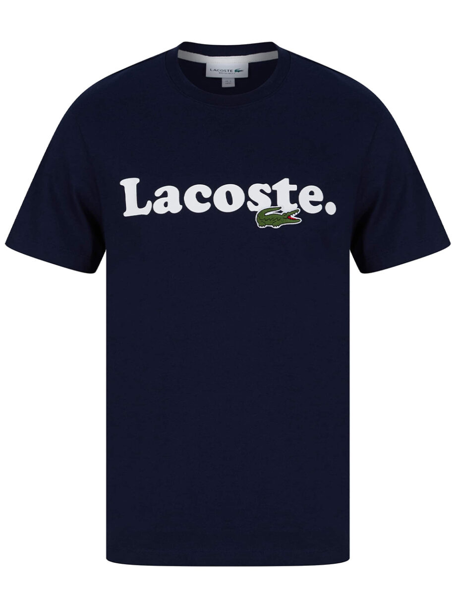 Imagem de: Camiseta Lacoste Azul com Estampa