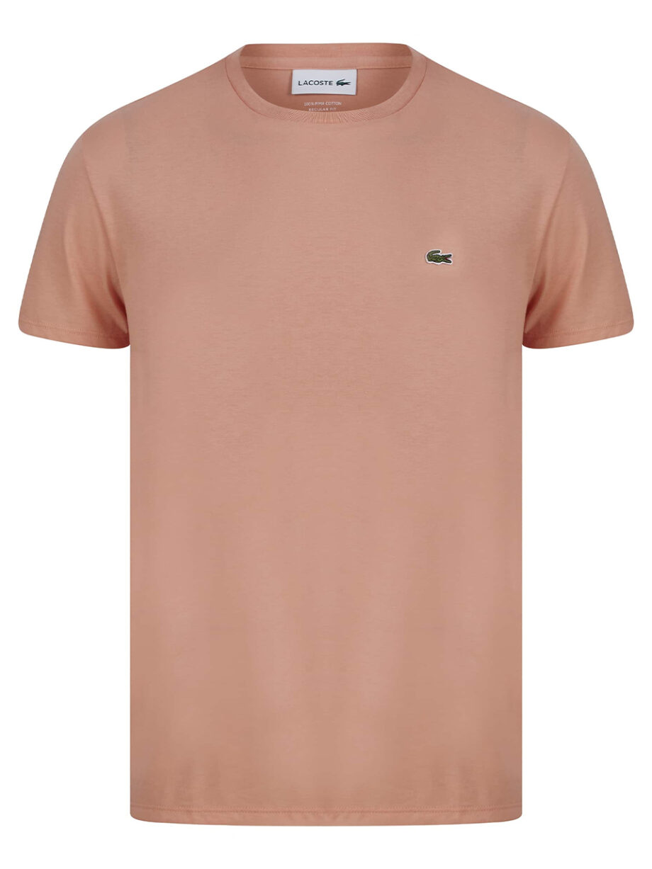 Imagem de: Camiseta Lacoste Rosa com Logo