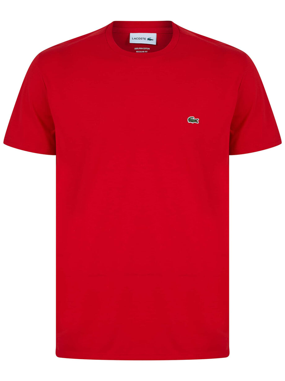 Imagem de: Camiseta Lacoste Vermelha com Logo