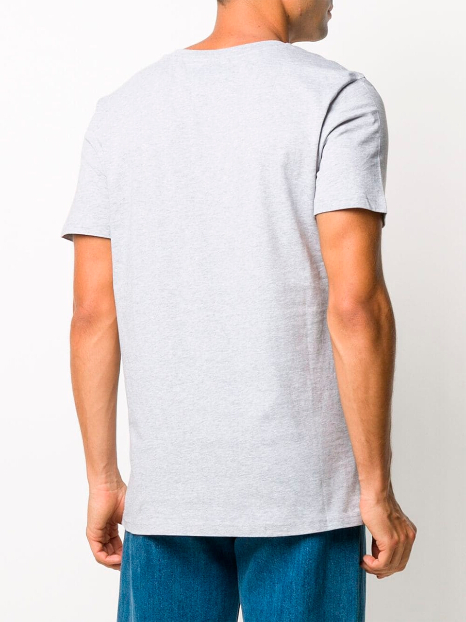 Imagem de: Camiseta Moschino Cinza com Logo Preto