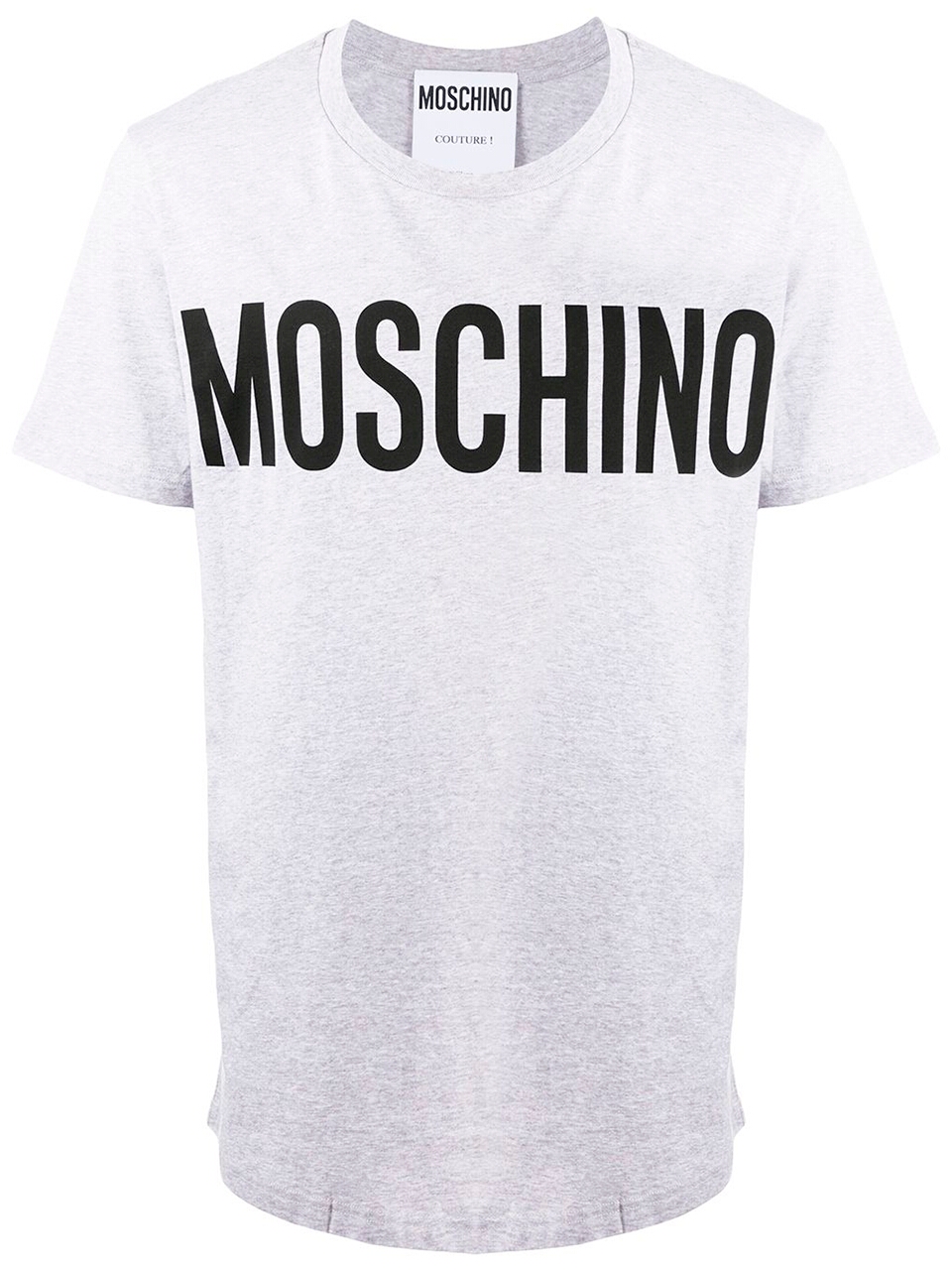 Imagem de: Camiseta Moschino Cinza com Logo Preto