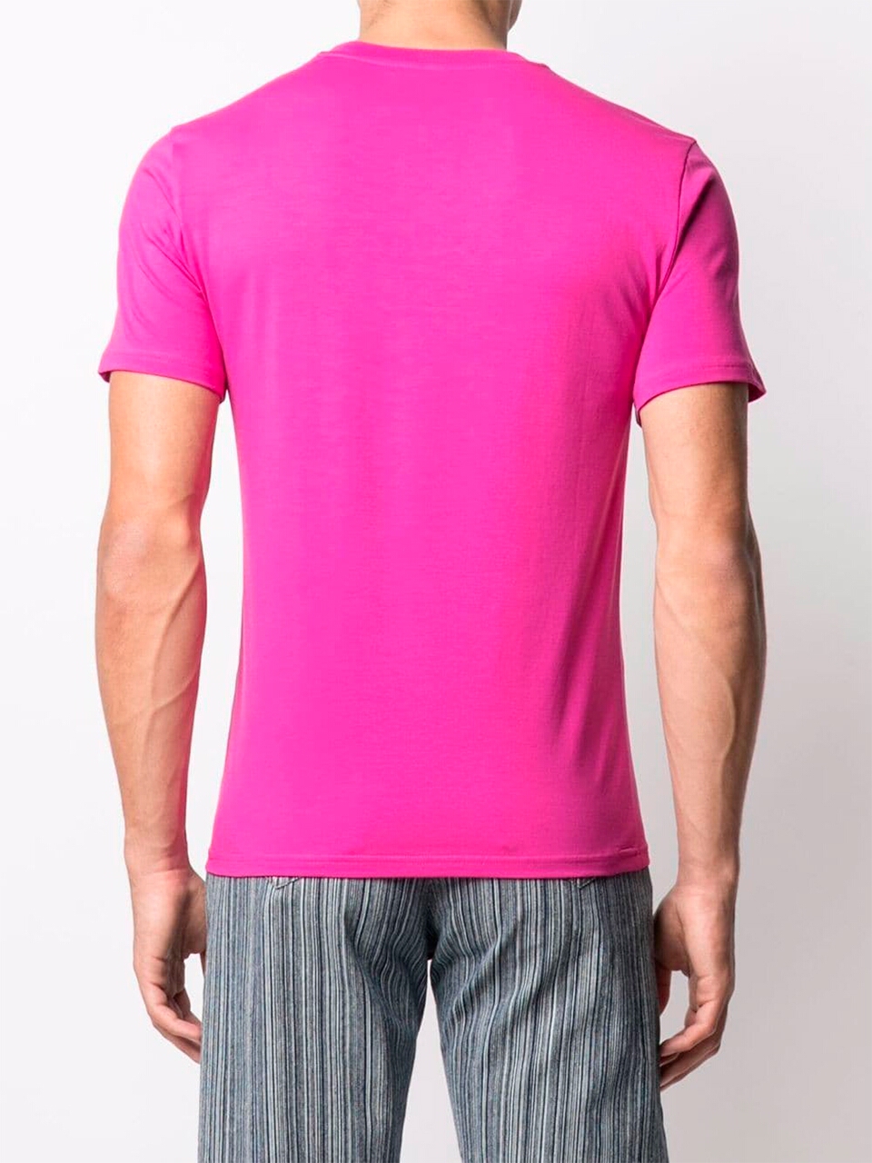 Imagem de: Camiseta Moschino Rosa com Logo Preto