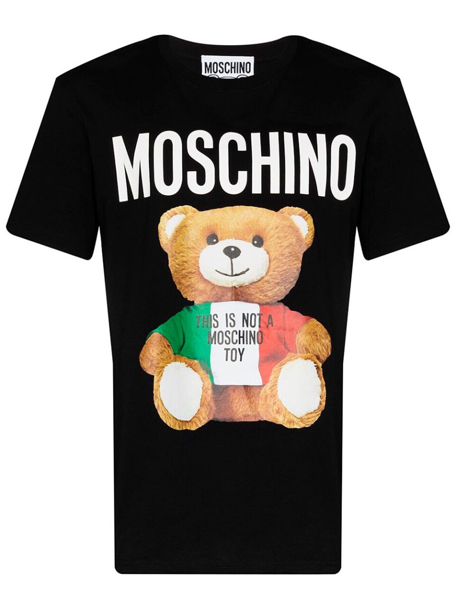 Imagem de: Camiseta Moschino Teddy Bear Italian Preta