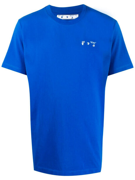 Imagem de: Camiseta Off-White Azul com Logo
