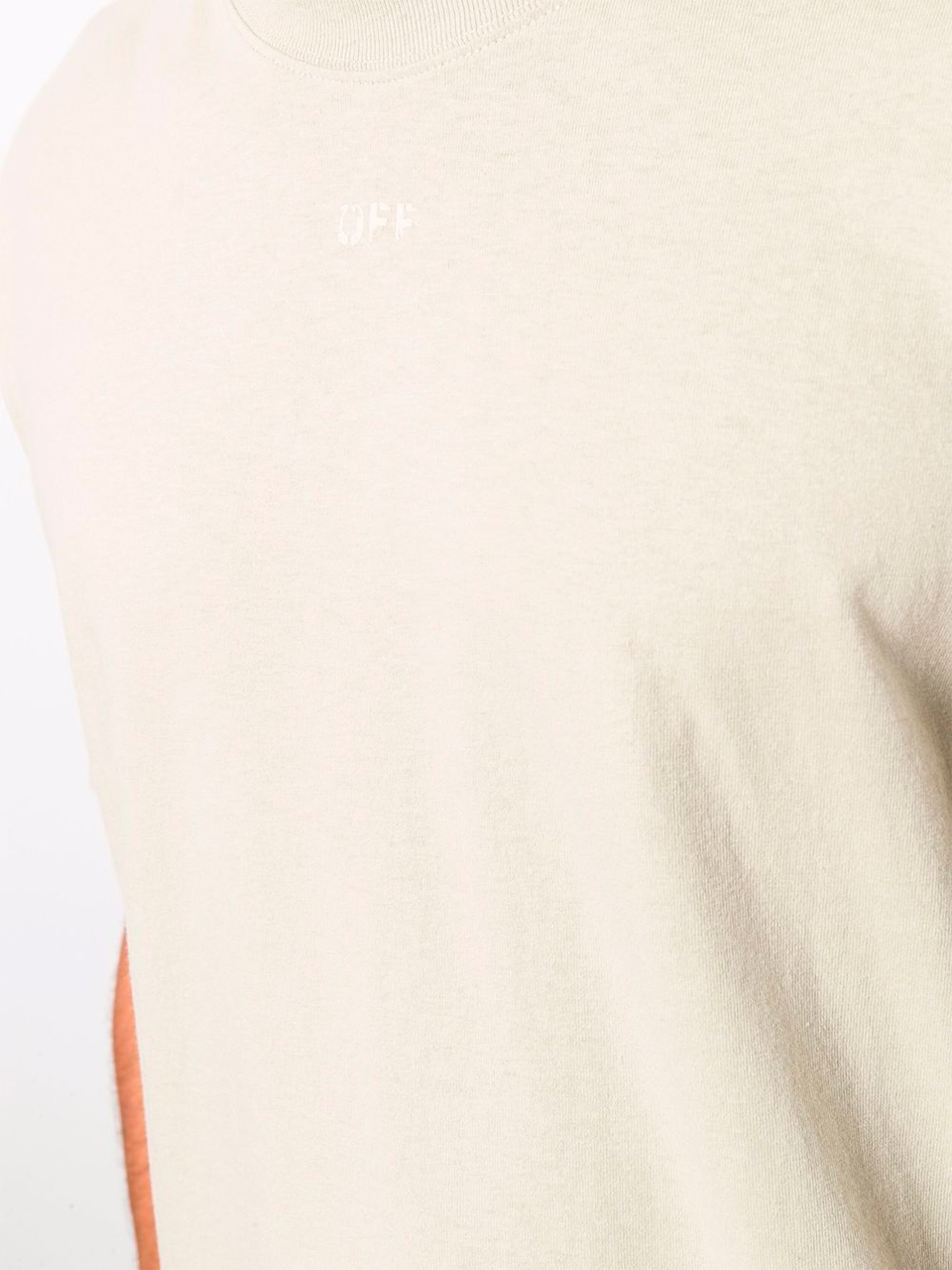 Imagem de: Camiseta Off-White Bege com Estampa Setas
