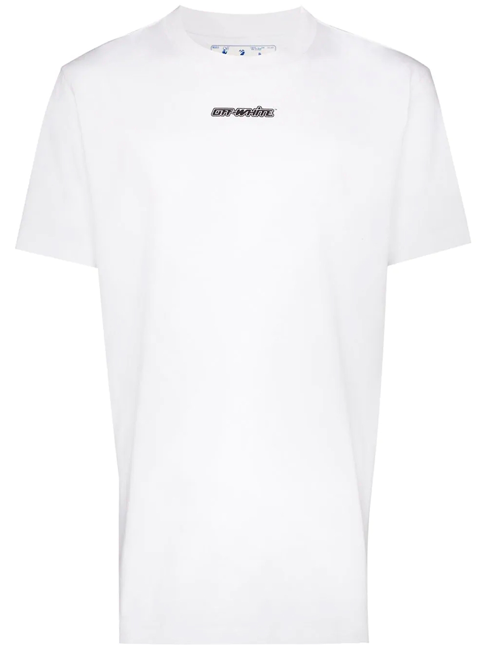 Imagem de: Camiseta Off-White Branca com Estampa Setas Azul
