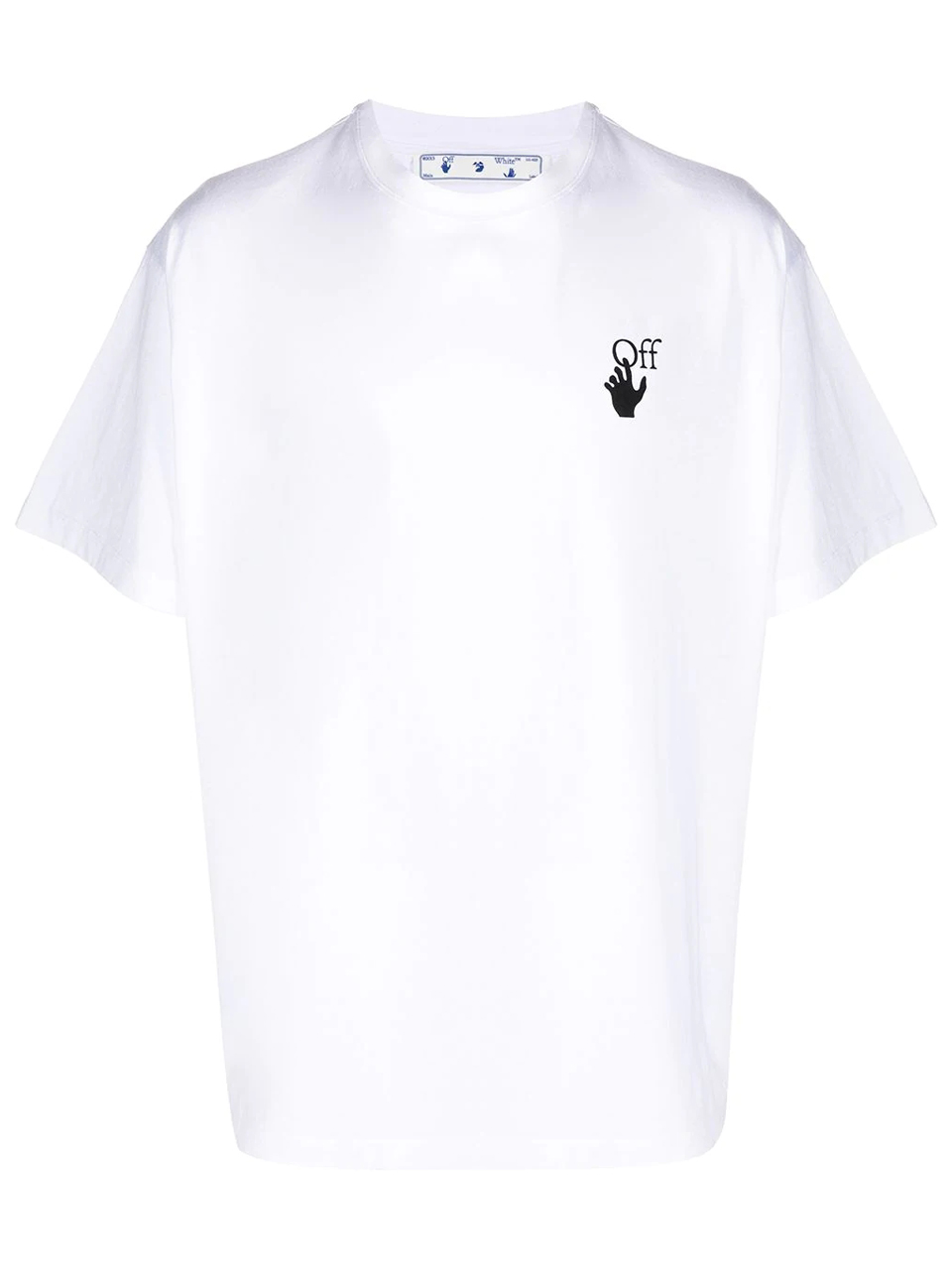 Imagem de: Camiseta Off-White Branca com Estampa Setas Riscadas