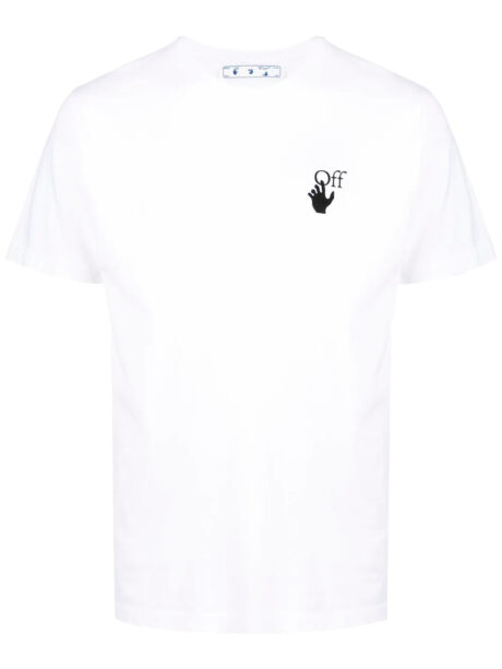 Imagem de: Camiseta Off-White Branca com Estampa Setas Spray