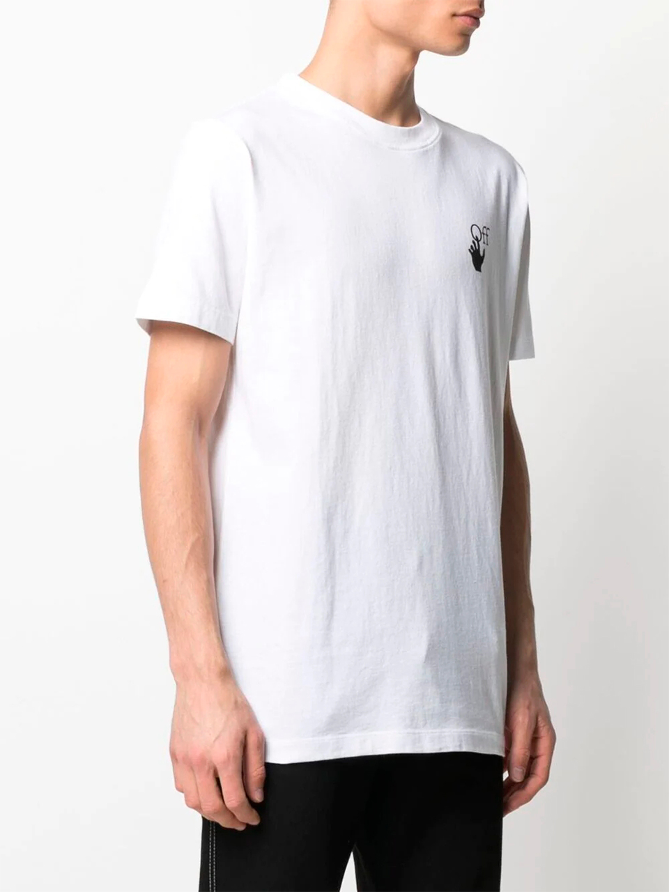 Imagem de: Camiseta Off-White Branca com Estampa Setas Spray