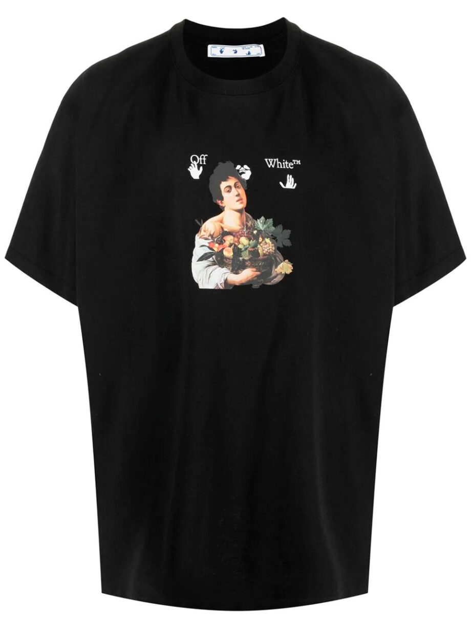Imagem de: Camiseta Off-White Caravaggio Boy Over Preta