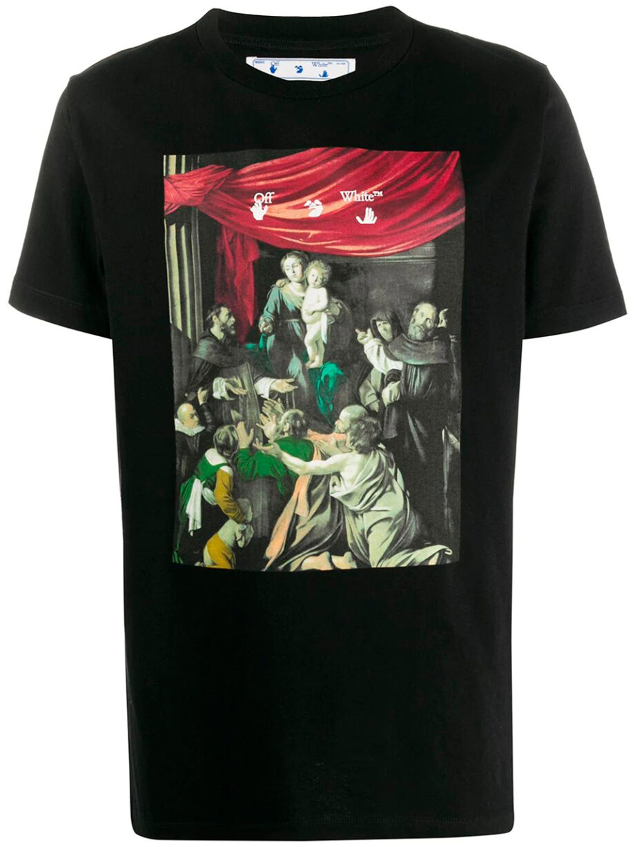 Imagem de: Camiseta Off-White Caravaggio Preta com Estampa Setas