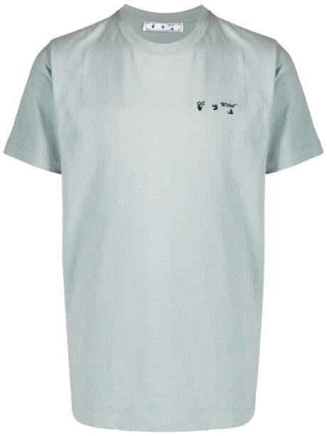 Imagem de: Camiseta Off-White Cinza com Logo