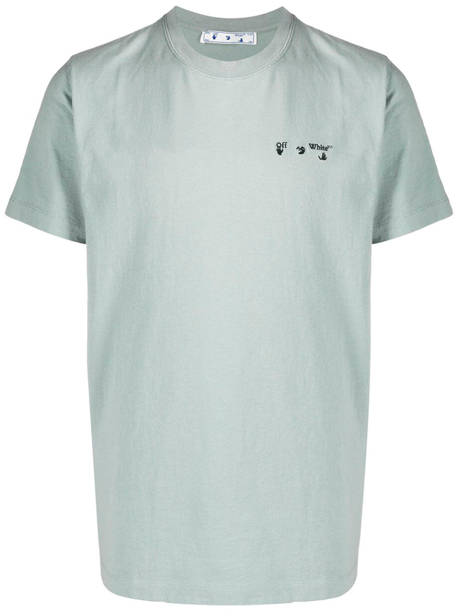 Imagem de: Camiseta Off-White Cinza com Logo