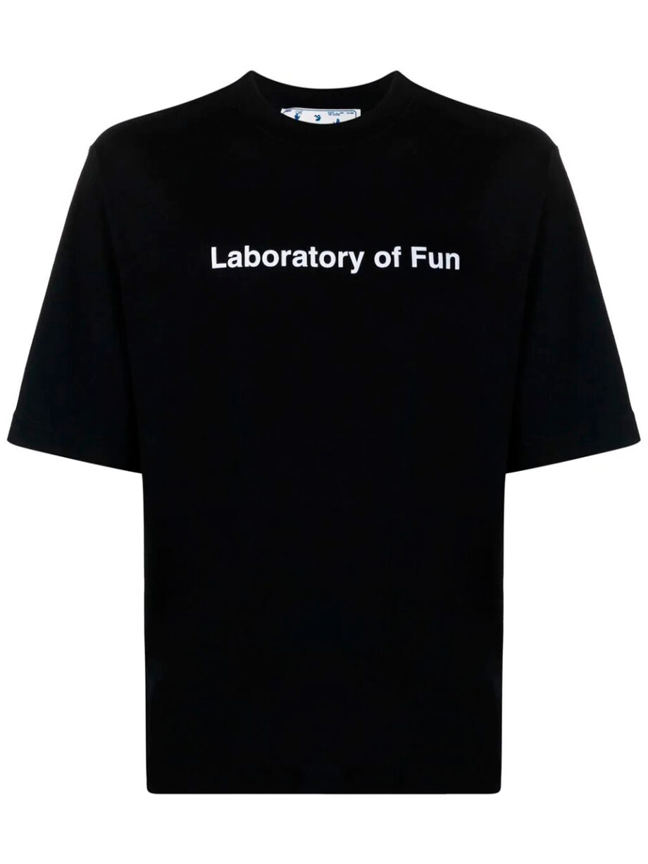 Imagem de: Camiseta Off-White Laboratory of Fun Preta