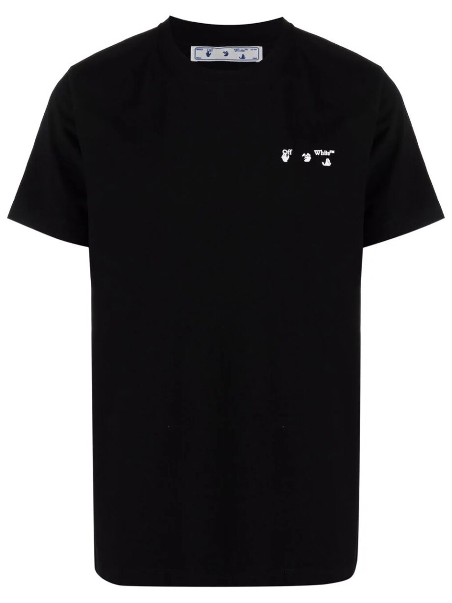 Imagem de: Camiseta Off-White Preta com Logo