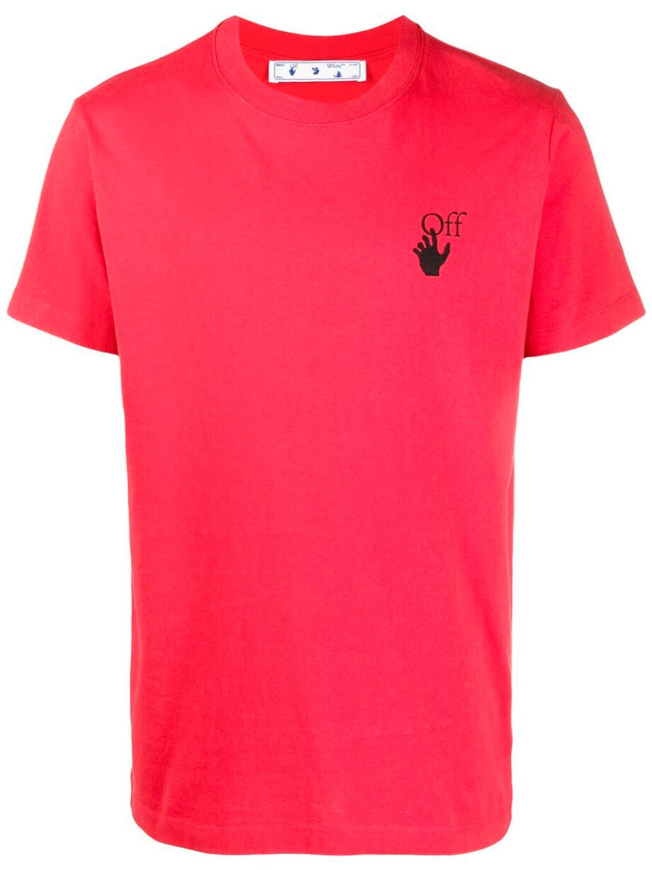 Imagem de: Camiseta Off-White Rosa com Estampa Setas