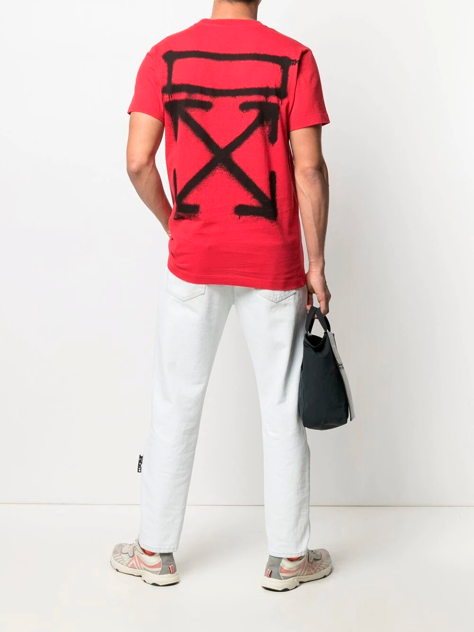 Imagem de: Camiseta Off-White Rosa com Estampa Setas