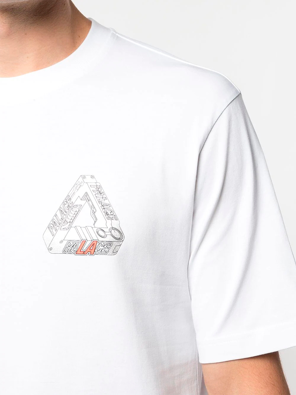 Imagem de: Camiseta Palace Branca com Logo