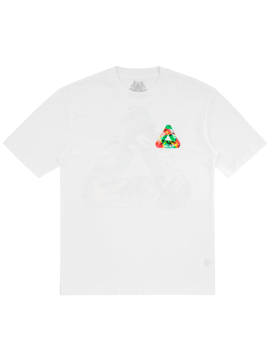 Imagem de: Camiseta Palace Branca com Logo Camo