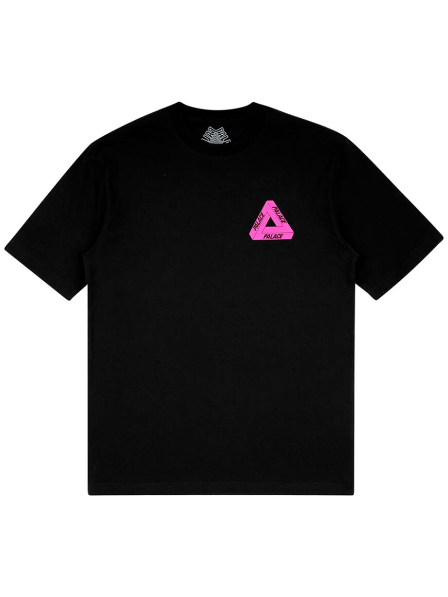 Imagem de: Camiseta Palace Preta Tri-To-Help Logo Rosa