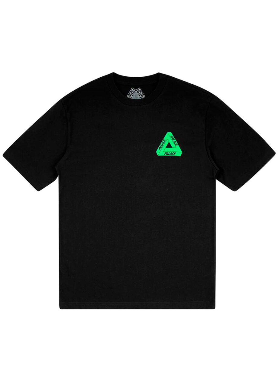 Imagem de: Camiseta Palace Preta Tri-To-Help Logo Verde