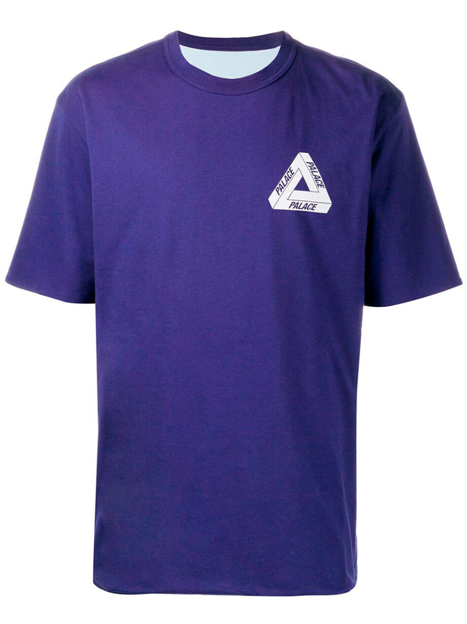 Imagem de: Camiseta Palace Roxa com Logo Branco