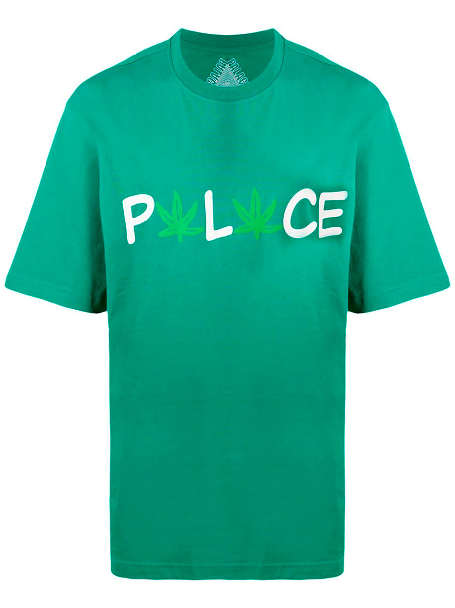 Imagem de: Camiseta Palace Verde Estampa Pwlwce