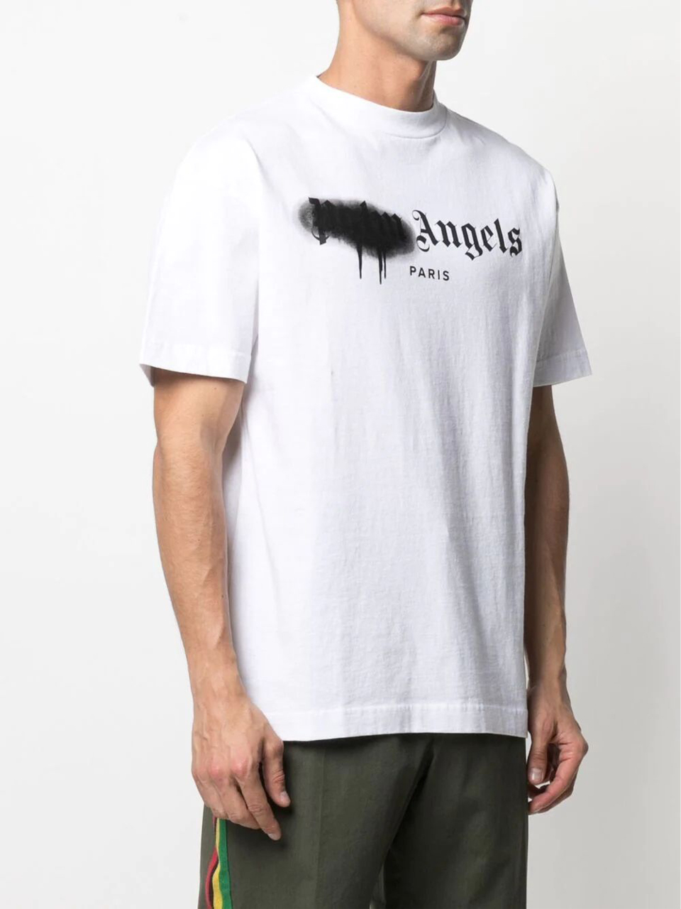 Camiseta Palm Angels Branca Paris com Logo - SuaGrife