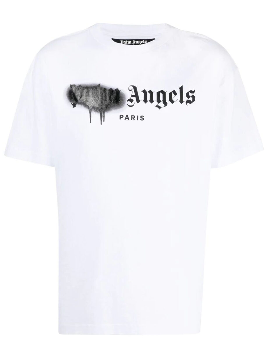 Imagem de: Camiseta Palm Angels Branca Paris com Logo