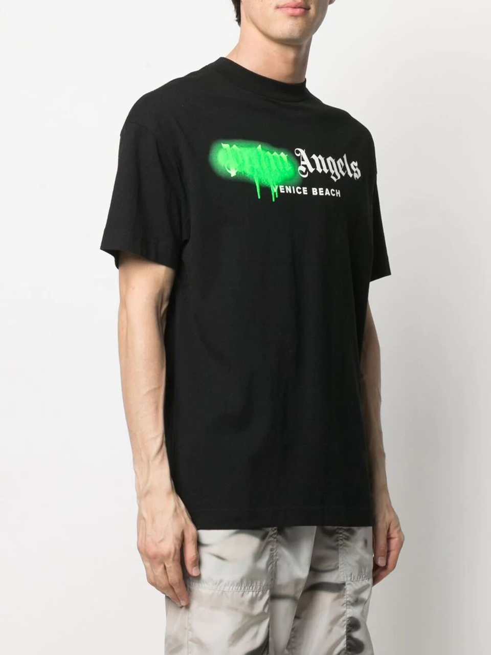 Camiseta Palm Angels Venice Preta com Logo - SuaGrife