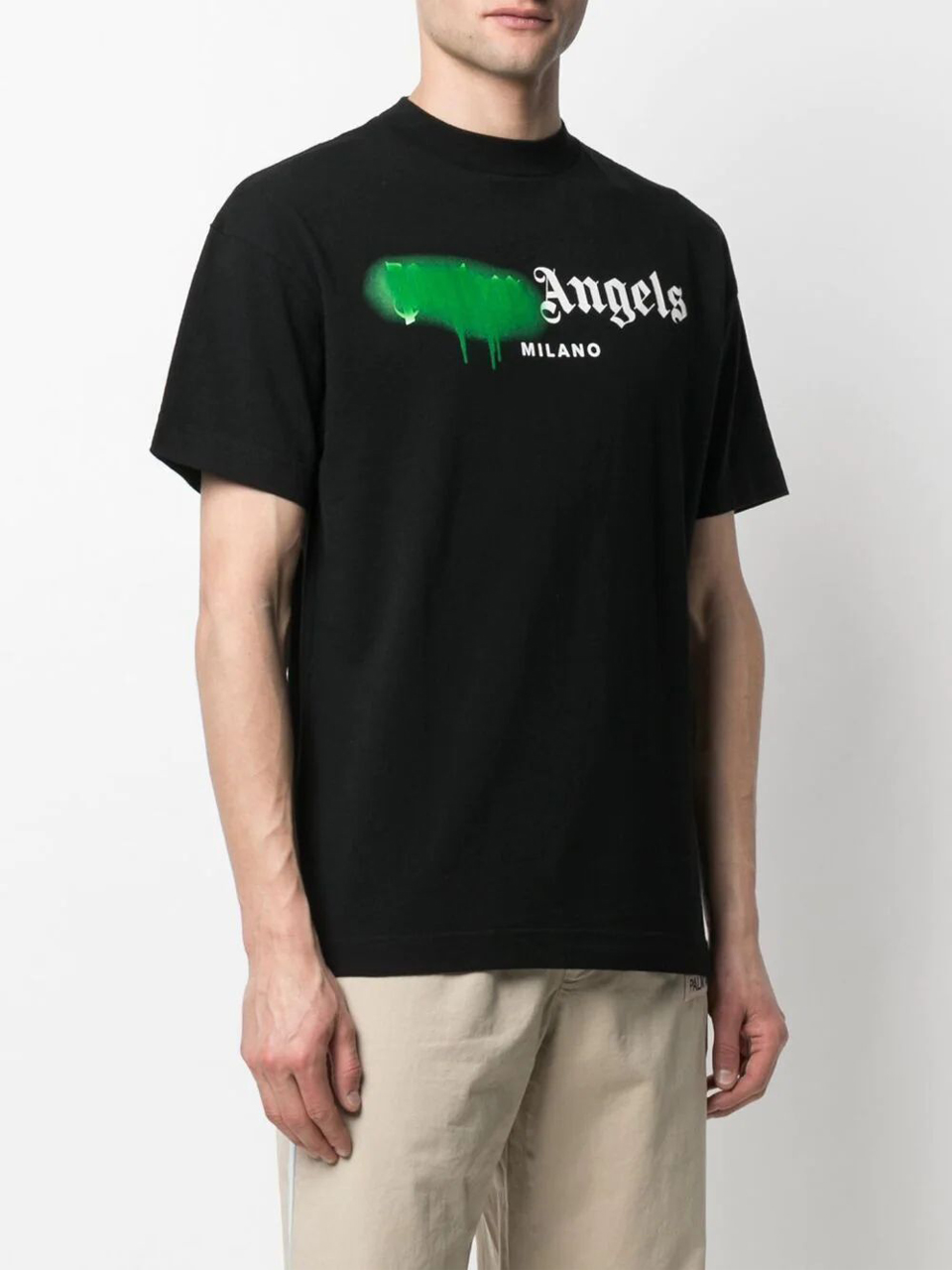 Camiseta Palm Angels Preta Milano com Logo - SuaGrife