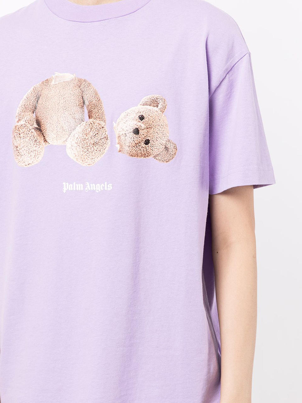 Camiseta Palm Angels Rosa Estampa Urso - SuaGrife