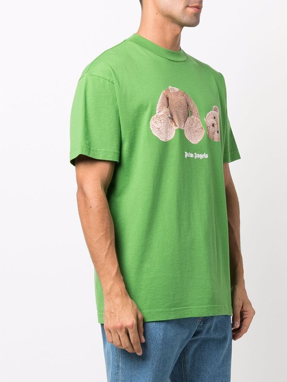 Camiseta Palm Angels Verde Estampa Urso - SuaGrife