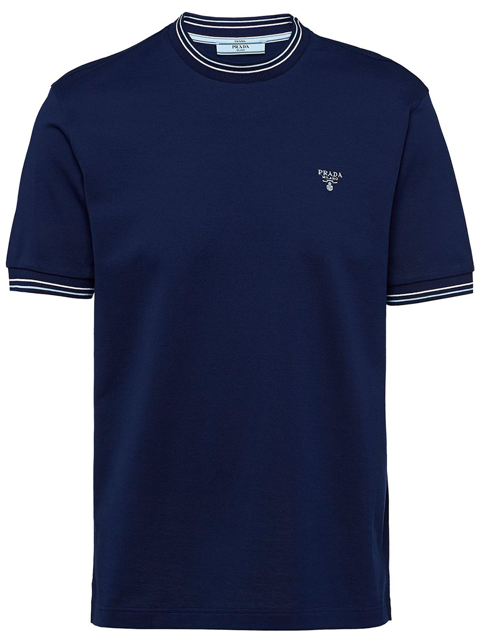 Imagem de: Camiseta Prada Azul Escuro com Logo