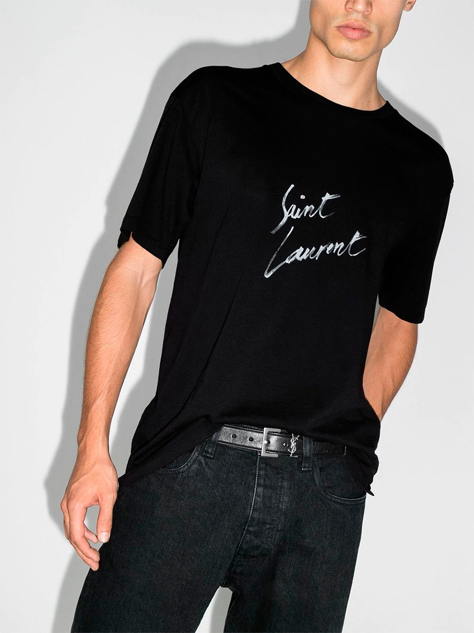 Imagem de: Camiseta Saint Laurent Oversized Preta