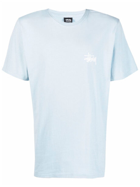 Imagem de: Camiseta Stussy Azul com Logo