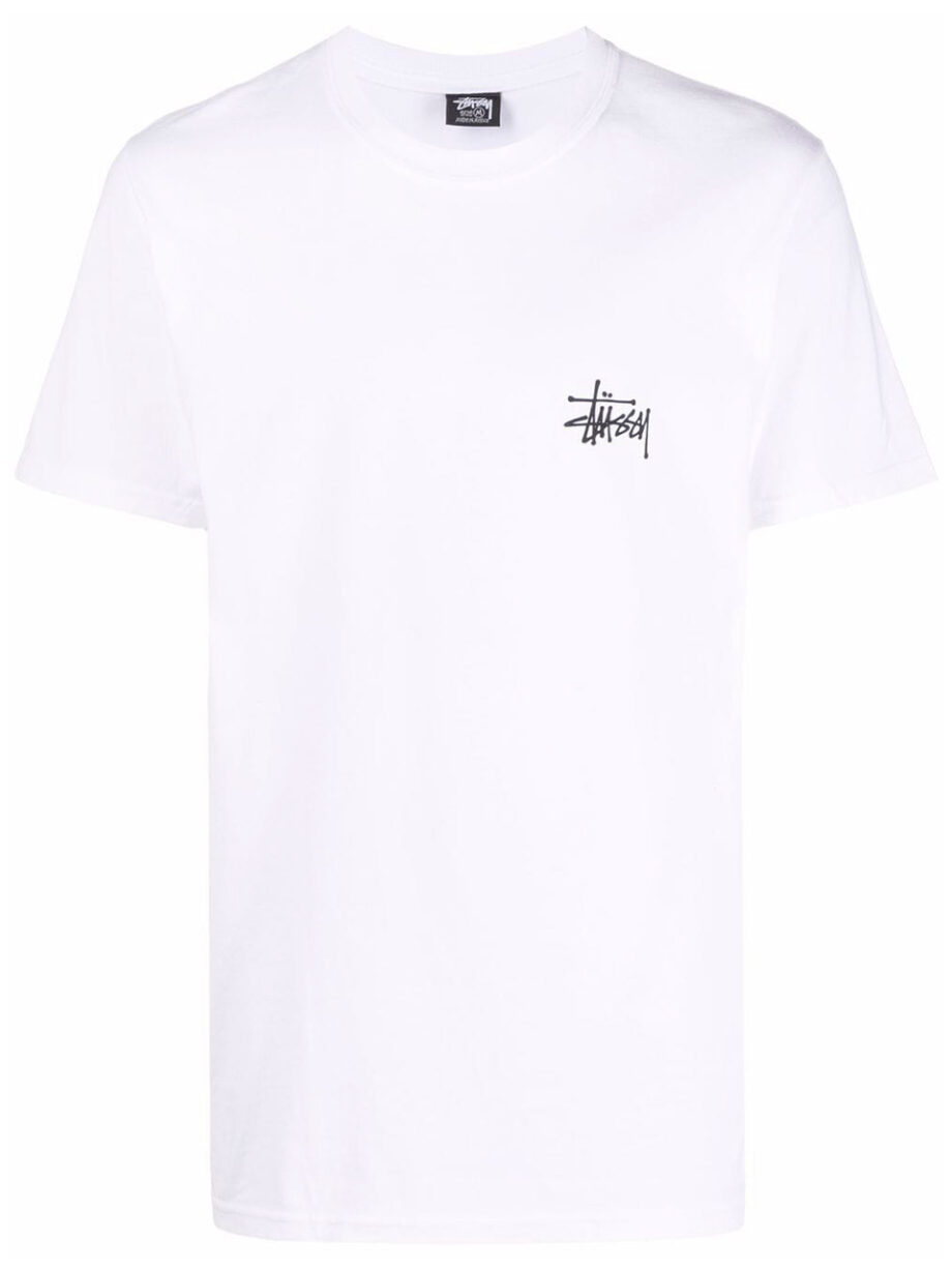 Imagem de: Camiseta Stussy Branca com Logo