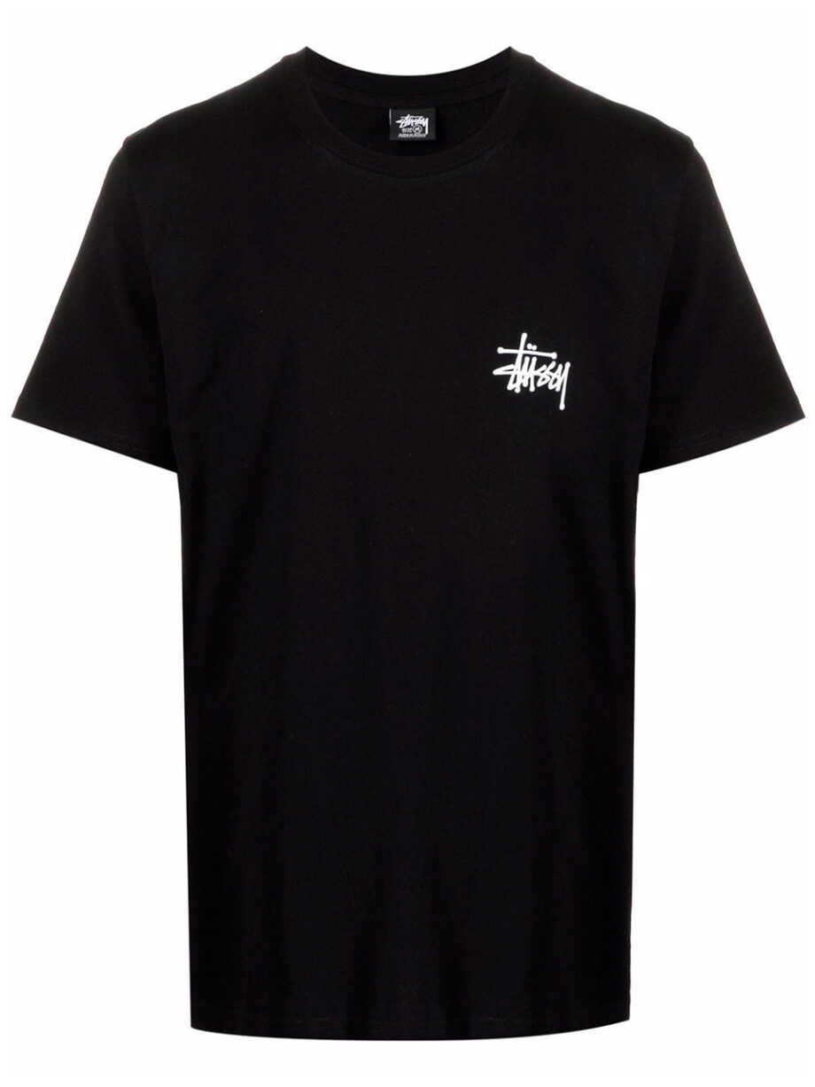 Imagem de: Camiseta Stussy Preta com Logo