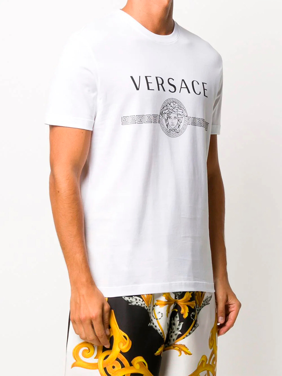 Imagem de: Camiseta Versace Branca com Logo
