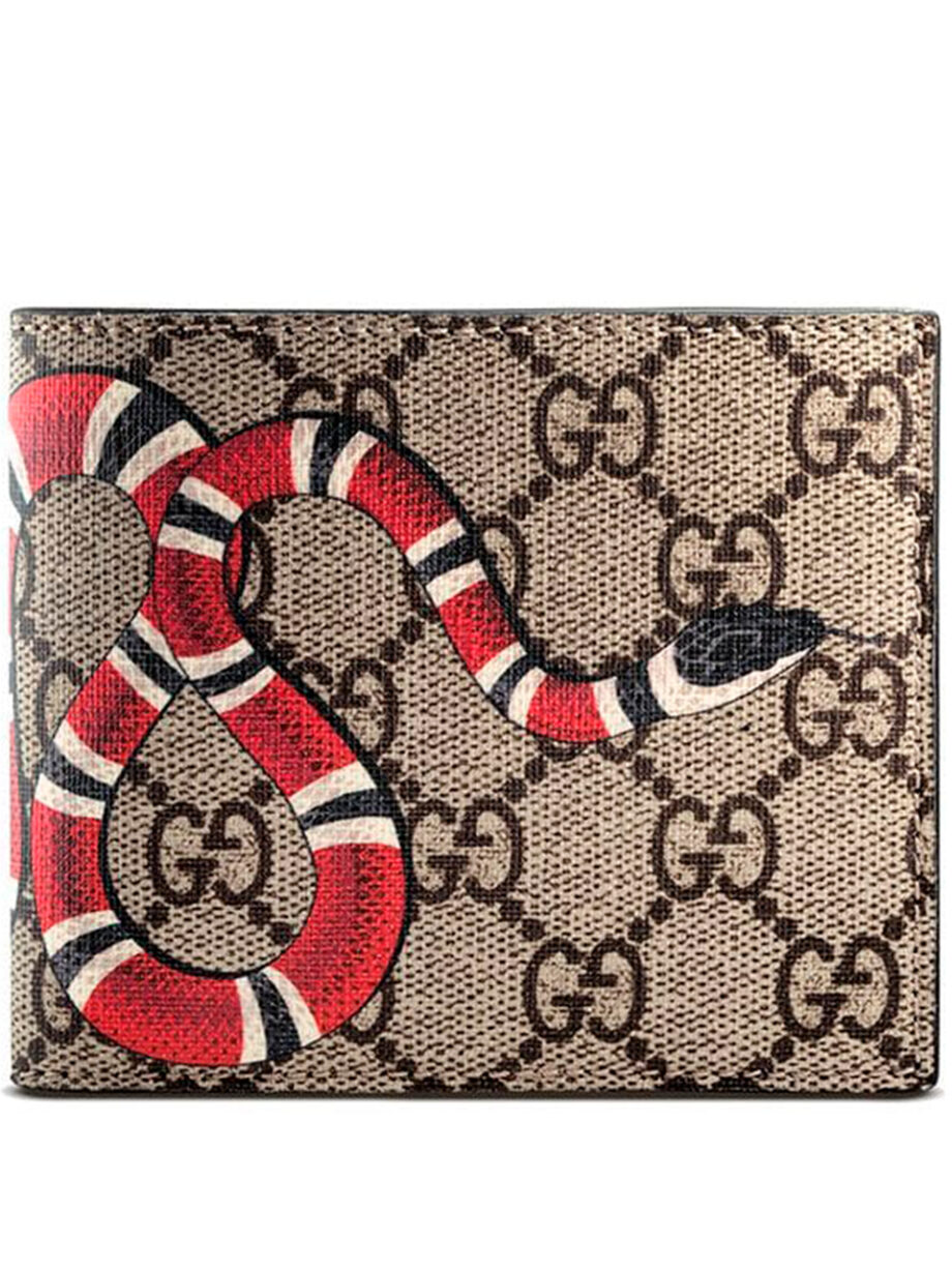 Imagem de: Carteira Gucci GG Supreme com Estampa Kingsnake